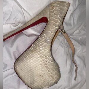 Christian Louboutin Lady Highness Maryjane 160 Platform Python Leather